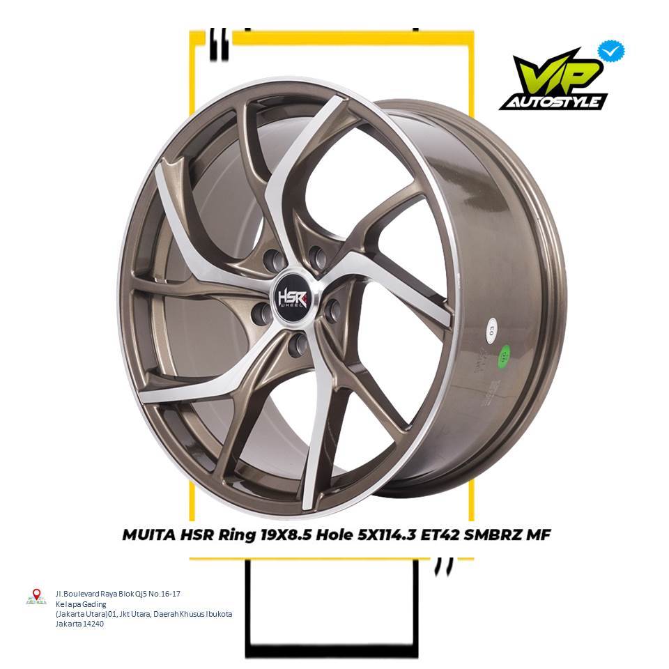 HSR MUITA R19 - Velg Mobil Innova Zenix, Camry, Terios, Rush, Ring 19 - HSR Jakarta