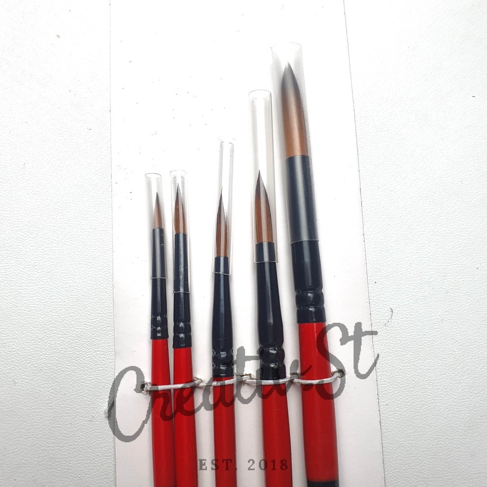 

KODE I44T VTEC Vtec Kuas Lukis Vt 11 Set 5 Brush Vt11 Art Brush Set