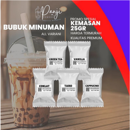 BUBUK MINUMAN RASA 25GR BUBUK MINUMAN ANEKA RASA SERBUK MINUMAN ANEKA RASA BUBUK MINUMAN KEKINIAN