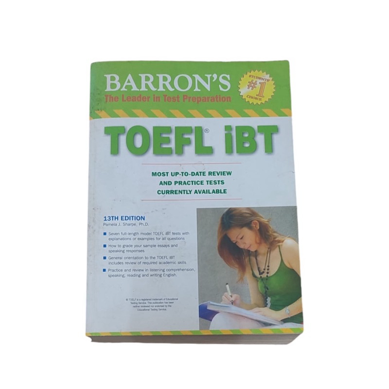 toefl ibt barron's edisi 13 bekas