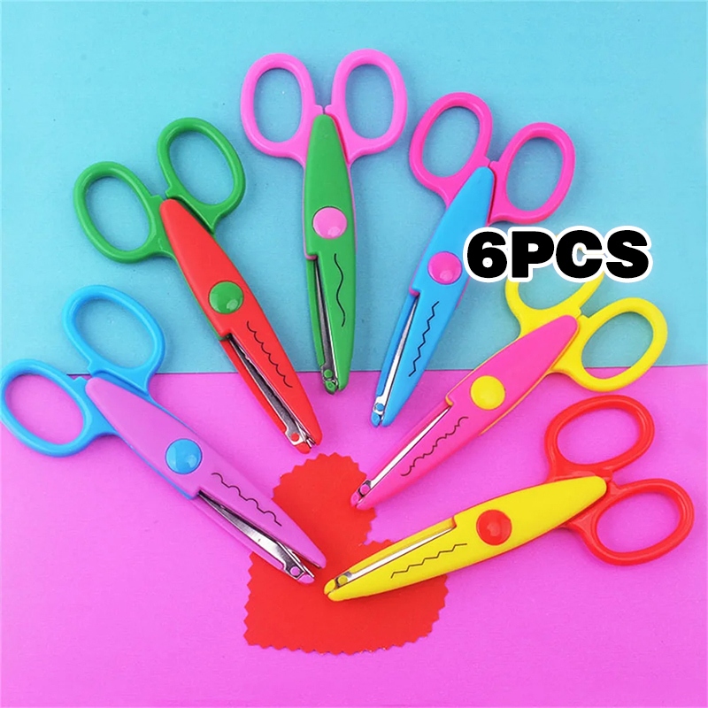 

6Pcs Gunting Zigzag Gerigi Gelombang Joy Art Scissors Gunting Kertas Kado Prakarya