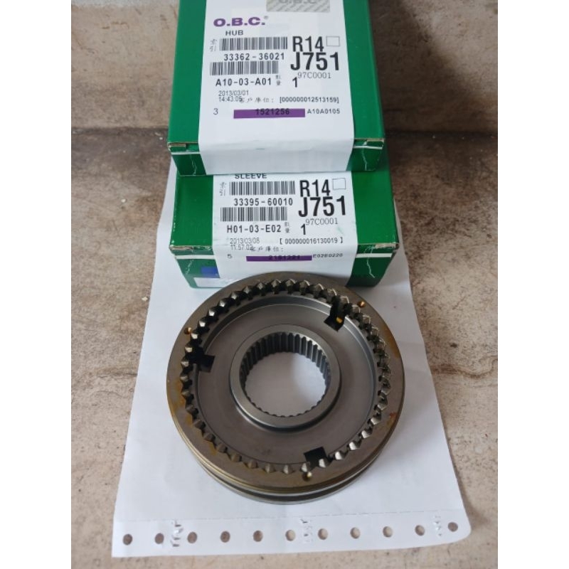 Hub sleeve syncromis toyota hardtop diesel