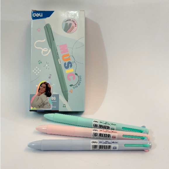 

Pen Deli Q186 / Pen 4 warna Deli Q186 (12 PCS)