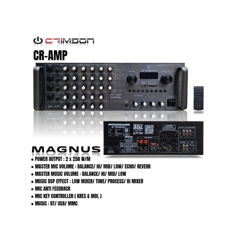 Power Amplifier CRIMSON MAGNUS Amplifier Bluetooth Usb Original