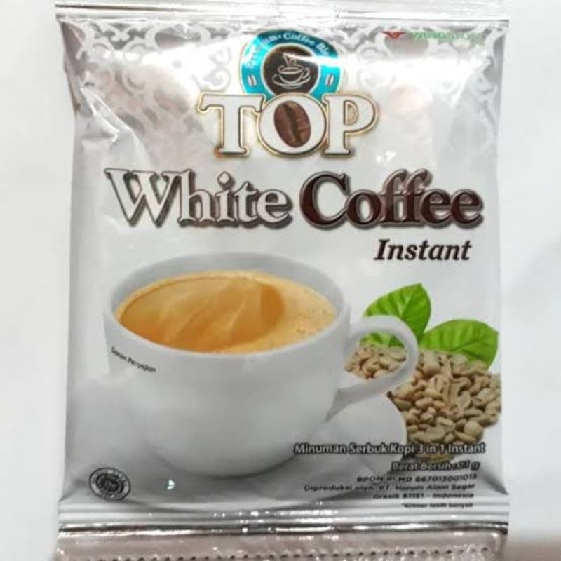 

kopi TOP White Coffee / 1 renceng = 12 sachet
