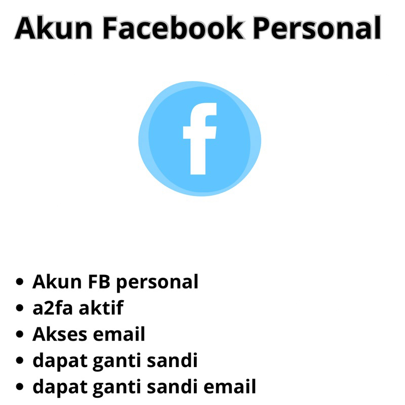 Akun Facebook Personal a2fa aktif