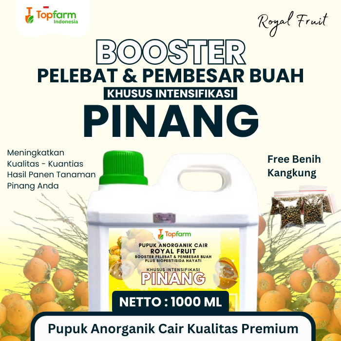 Pupuk Cair Buah Super Lebat / Pupuk Khusus Buah Buahan / Pupuk Pinang Agar Cepat Berbuah / Pupuk Pin