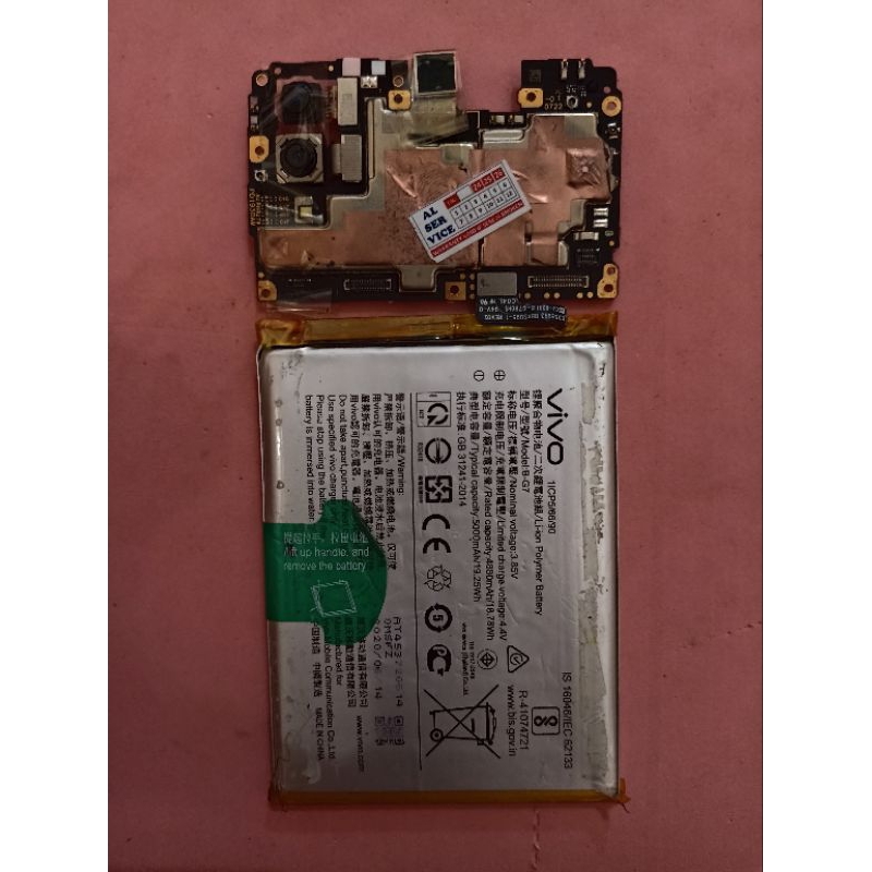 vivo y12i copotan, camera copotan vivo y12i, batrai copotan y12i, pcb vivo y12i original cabutan, Ra