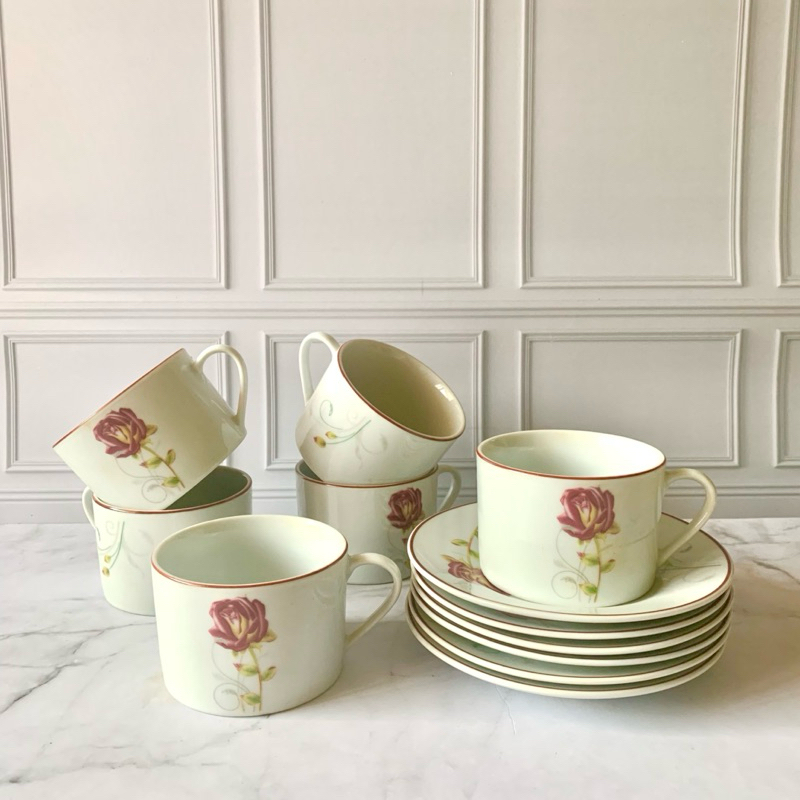 House Ware - Cangkir Kopi - Cangkir Teh motif bunga