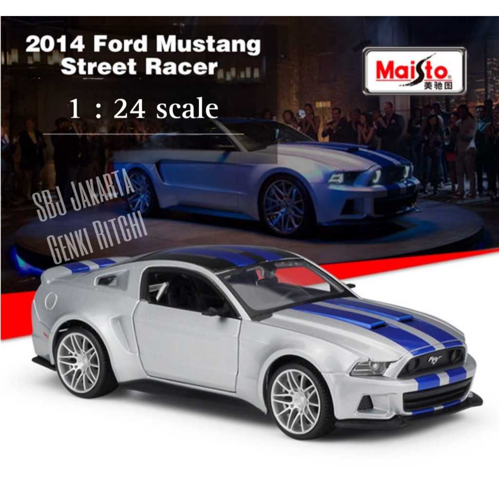 Diecast Maisto original mobil Toyota Yaris - Celica - Ford Mustang licensed product skala 1:24