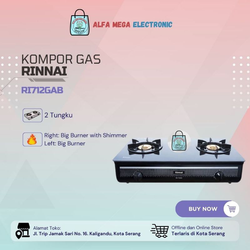 Kompor Gas Rinnai RI712GAB