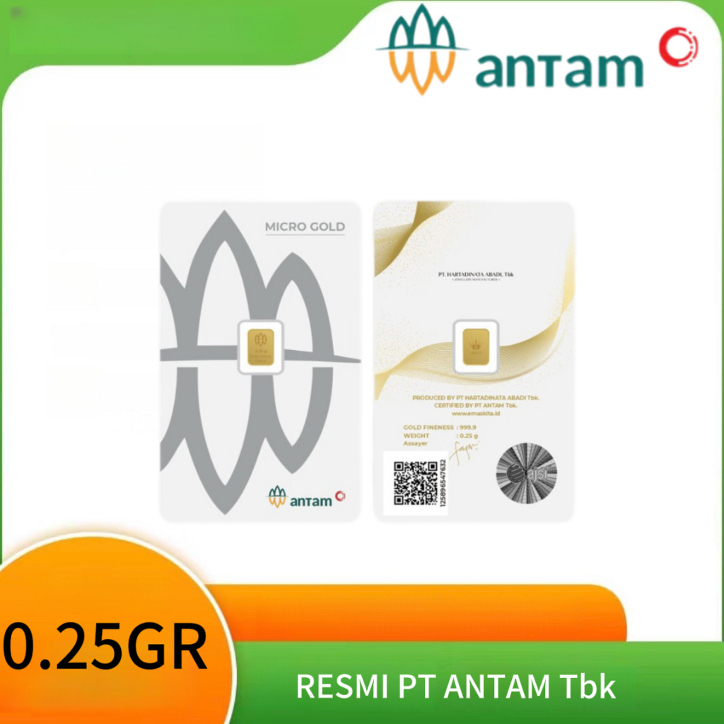 Gold Logam Mulia Antam Press ( LM ) 0.25GR 0.25Gram stok