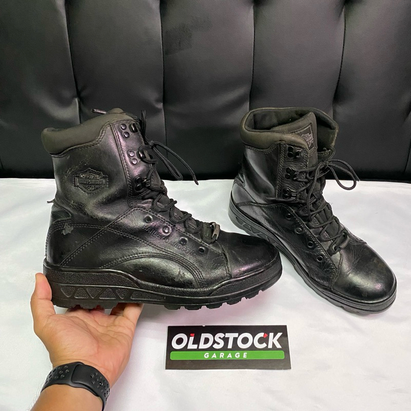Sepatu Boots Harley Davidson Vintage Original Langka