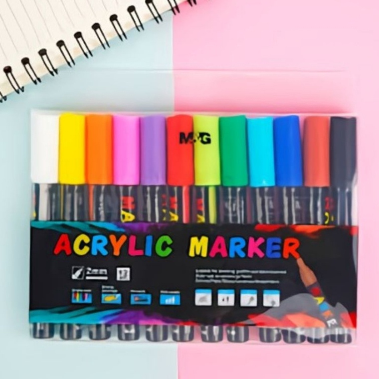 

KODE F15O MG Acrylic Marker Set 12 Warna