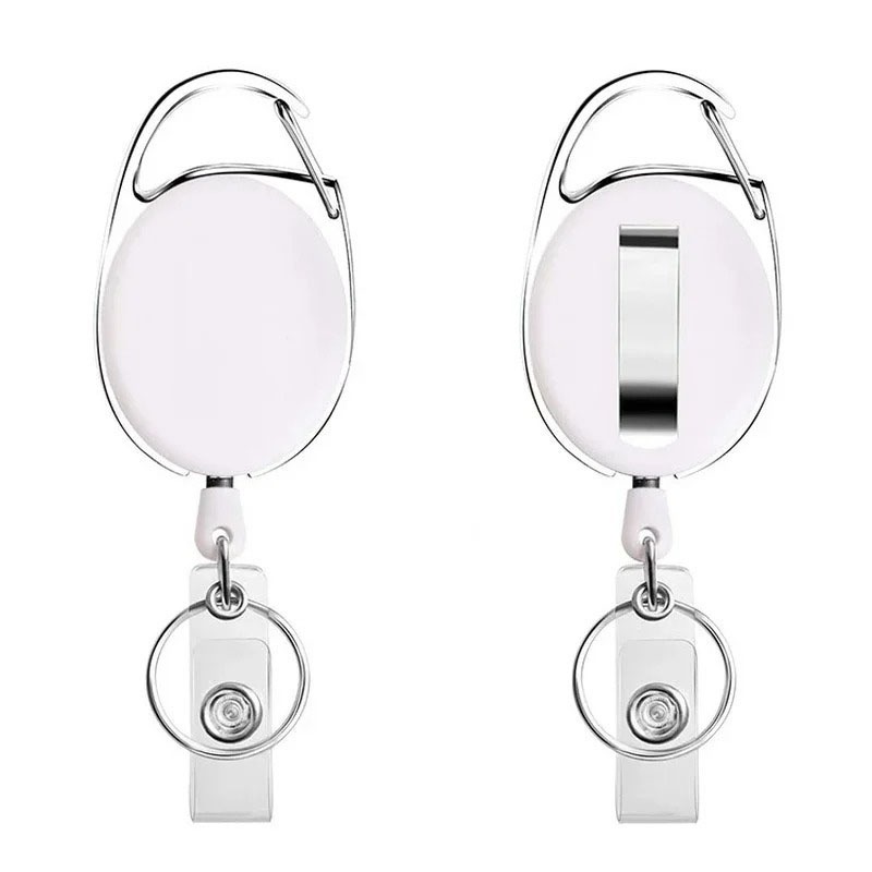 

GANTUNGAN KUNCI Retractable Keychain Flexible ID CARD CARABINER