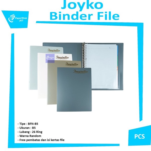 

Promo JOYKO Binder File Note B5 Full Warna Imagination Pcs