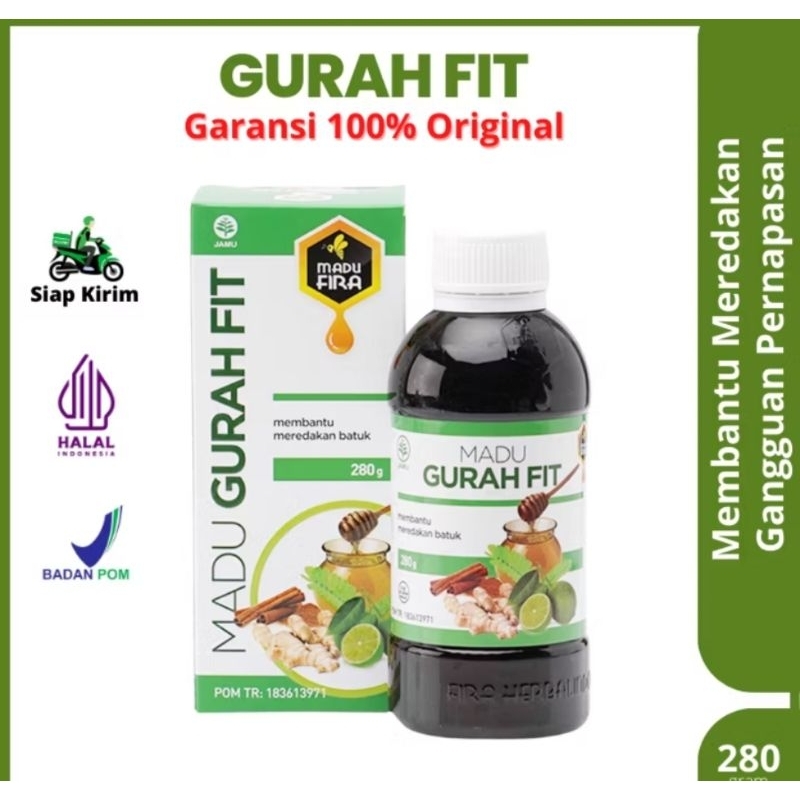 

gurah fit madu gurahfit herbal flu batuk tenggorokan sesak nafas asma sinusitis 280ml