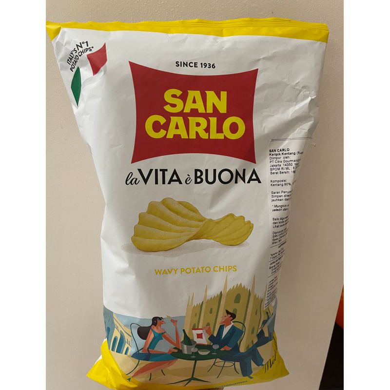 

San Carlo Wavy Potato Chips 180gr