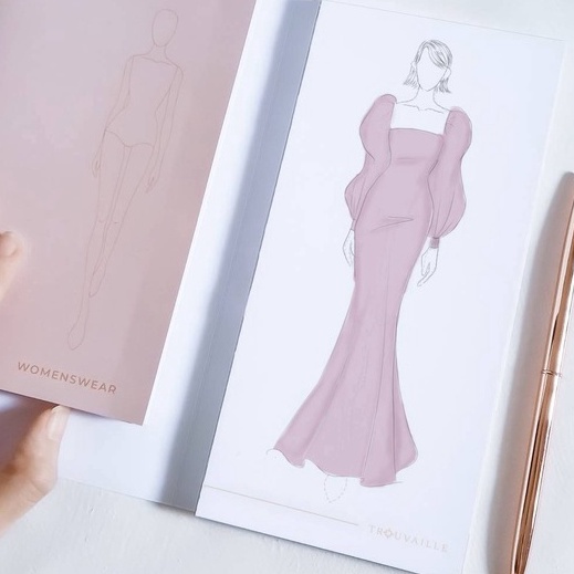 

Produk Baru Buku Sketsa Fashion Design Marker Pad Sketchbook Fashion Design