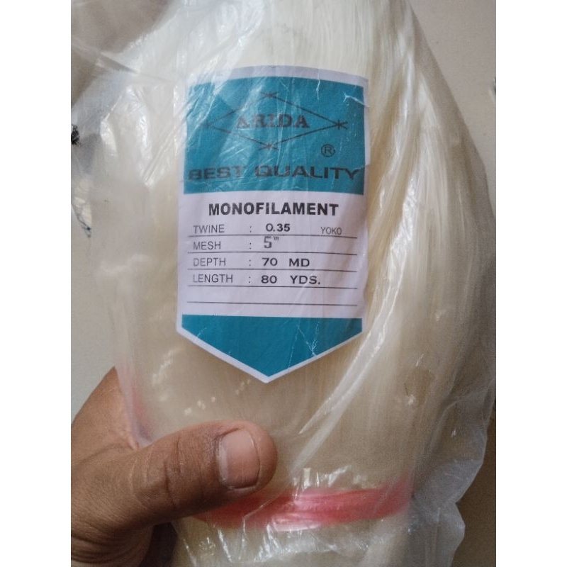 jaring ikan ARIDA 5 INCH 0.35 70MD/80YDS YOKO jaring arida