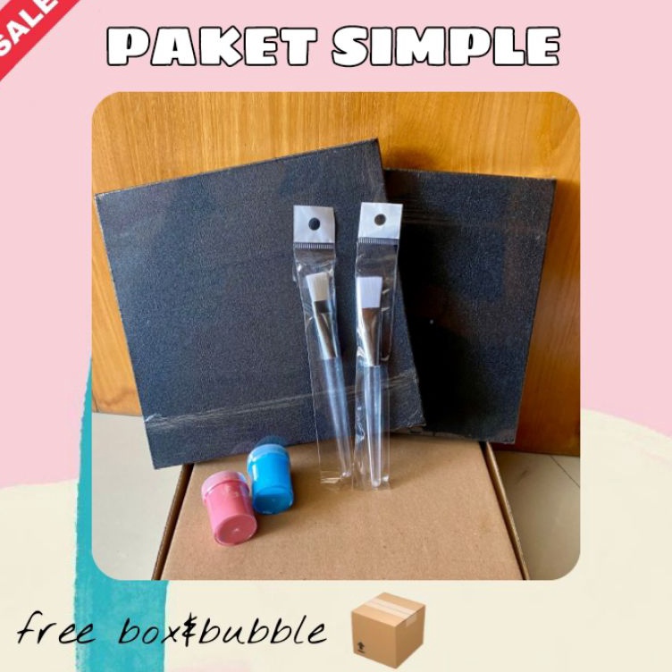 

Update Murah free box PAKET SIMPLE DIY PAINTING KIT set kanvas cap tangan couple