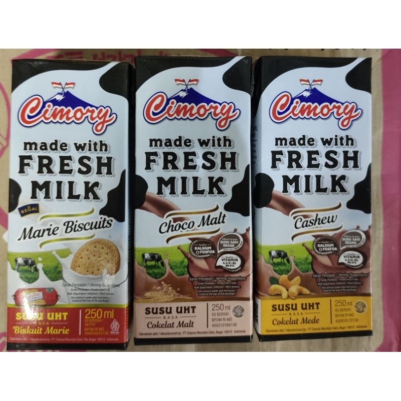

( COD ) CIMORY FRESH MILK 250ml ) ada 3 varian coklat Mede ) coklat malt ) marie biscuits )