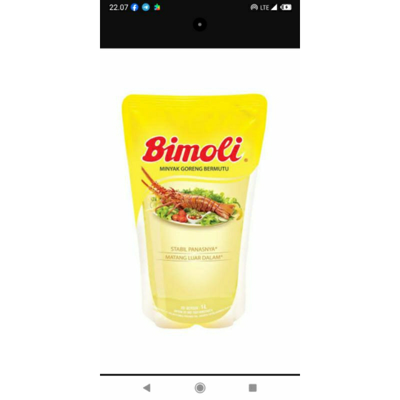 

Minyak goreng bimoli 1 liter