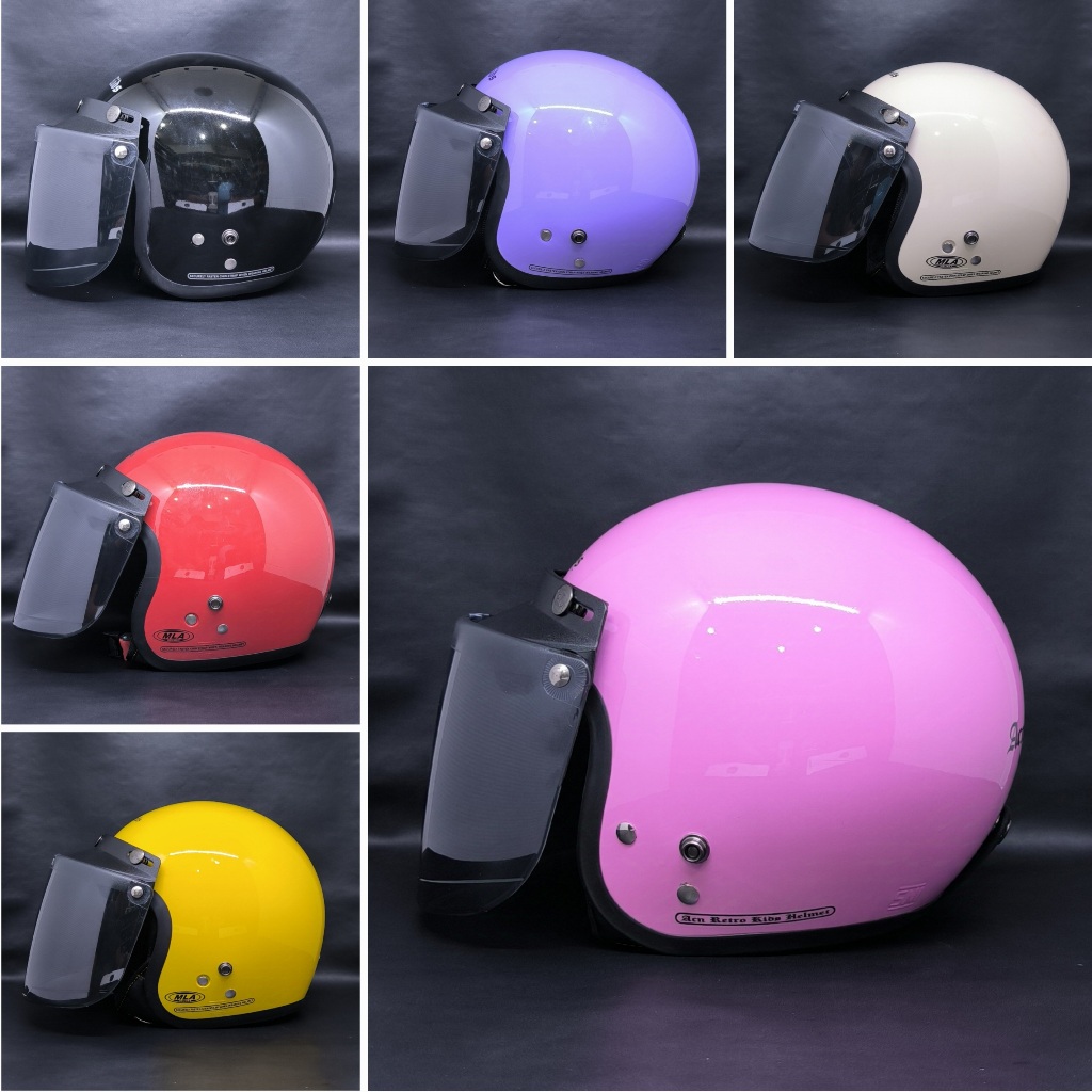 Helm anak bogo CARKIDS + kaca datar carkidss