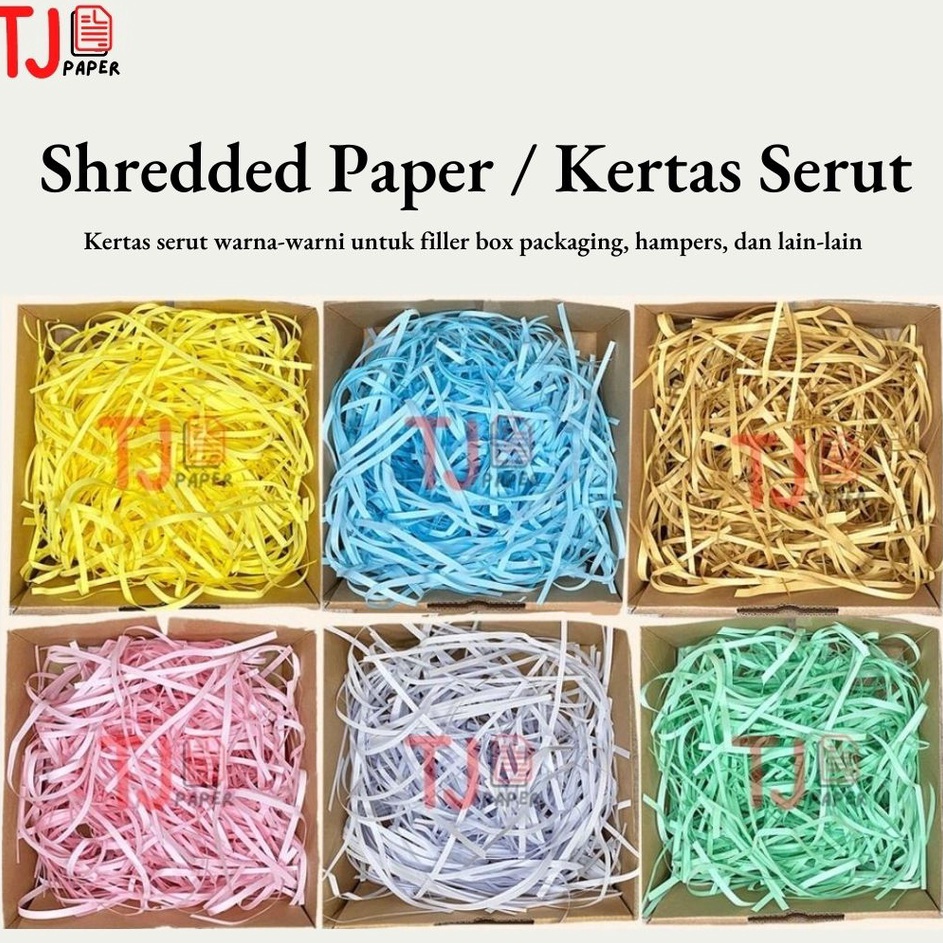 

BARANG ORIGINAL 1 kg Kertas Serut Kertas Cacah Shredded Paper Termurah Filler Hampers Gift Box Kado Lebaran Idul Fitri Natal Ulang Tahun Coklat Putih Kuning Hijau Pink Merah Muda Biru