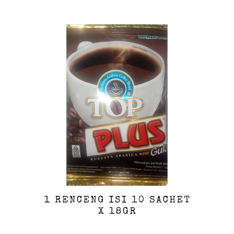 

Top Kopi Plus Gula 1 Renceng isi 10 x 18gr