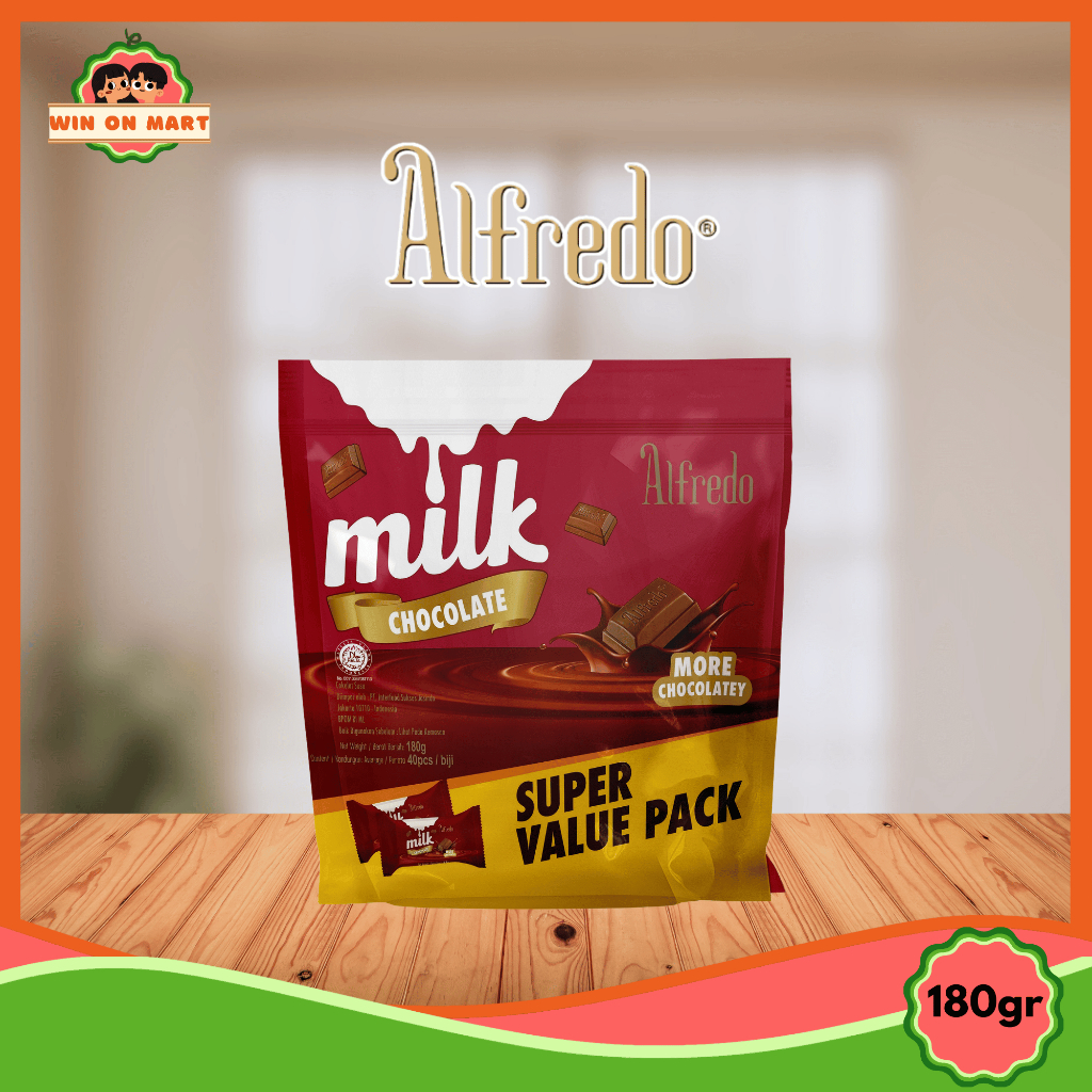 

Coklat | Alfredo Milk Choco 180gr | Value Pack