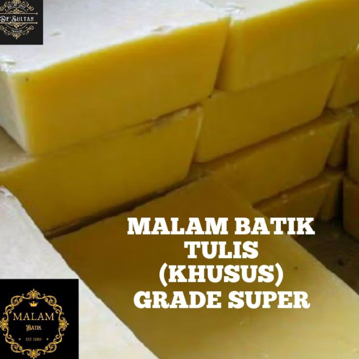 

Grosir Terbaik malam batik tulis carik kuning kualitas premium khusus batik tulis 25 gr 5 gr 1 gr