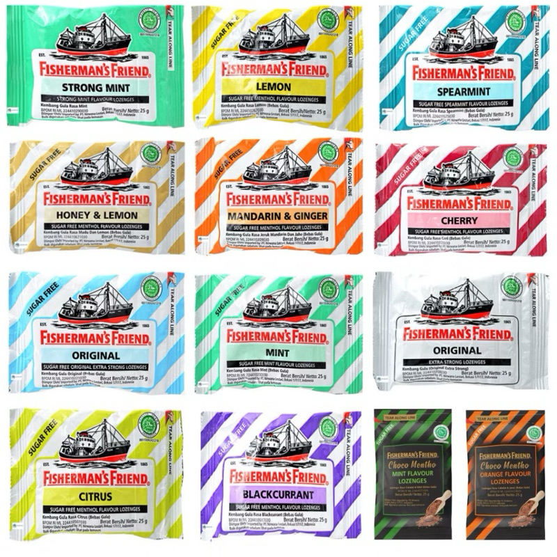 

Fisherman's Friend Sugar Free 25 gr di kirim mix kemasan jelek