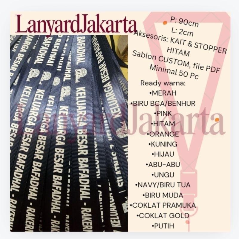 

TALI LANYARD SABLON/ TALI NAMETAG SABLON