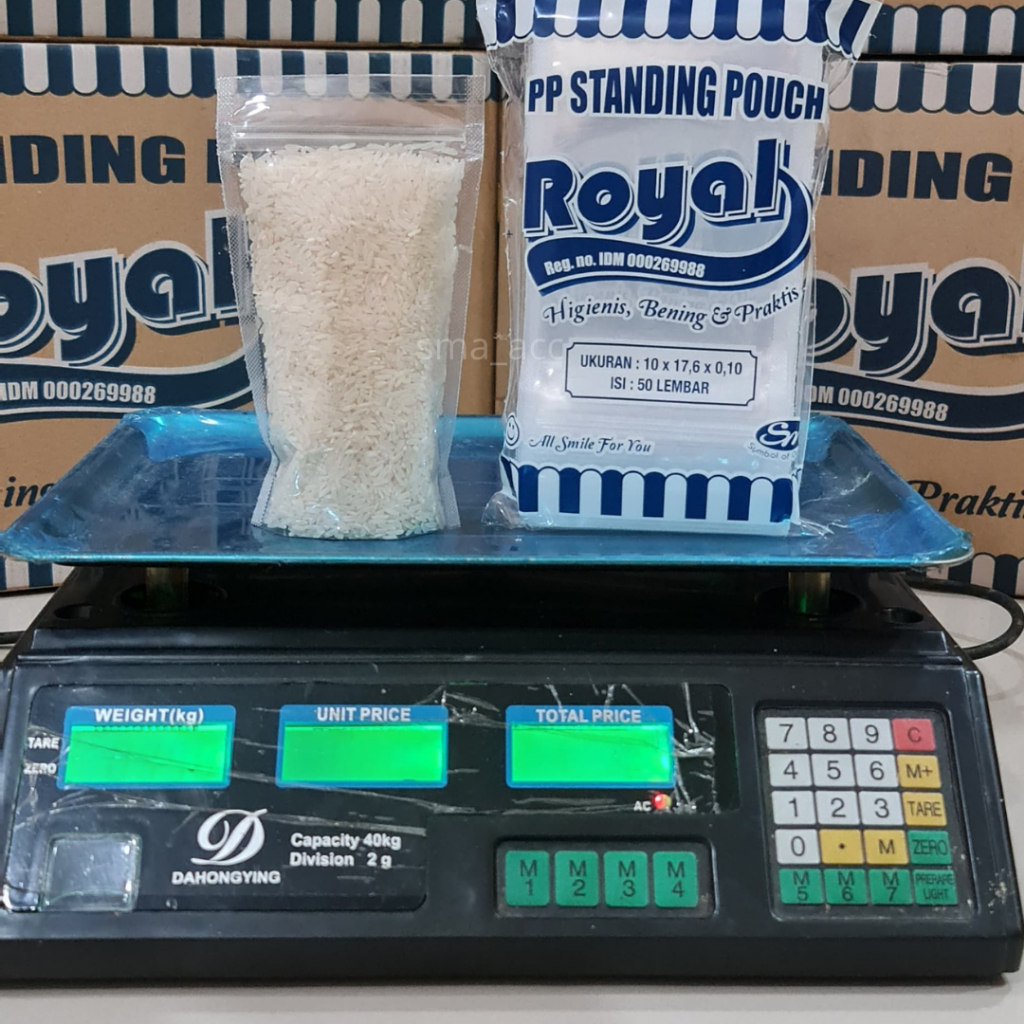 50pcs Standing Pouch Royal 10x17 Zipper Plastik Klip Plastik Ziplock Plastik Cemilan Ziplock Pack