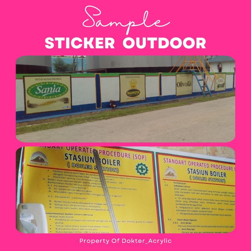 

Sticker KHUSUS OUTDOOR Awet Sampai 2Th