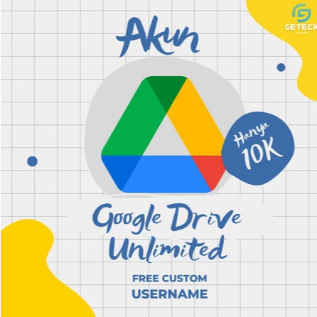 Google Drive Unlimited Storage Lifetime Bergaransi Resmi Gdrive