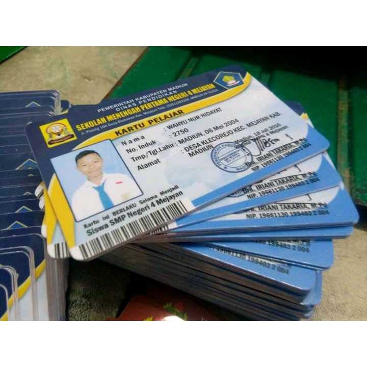 

cetakk id card / kartu pelajar / member card