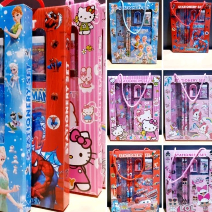 

Kejutan Terbaik Pensil Set Box Anak Stationary Set Paket Alat Tulis Karakter TK