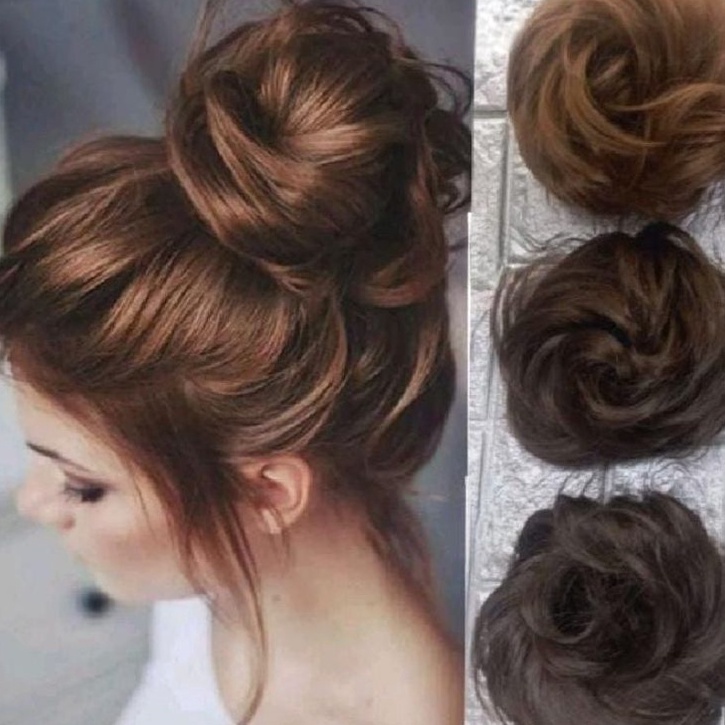 ORDER SAJA GAN IKAT RAMBUT WIG RAMBUT PALSU KONDE CEPOL RAMBUT BERVOLUME UNTUK PESTA KARET RAMBUT PA