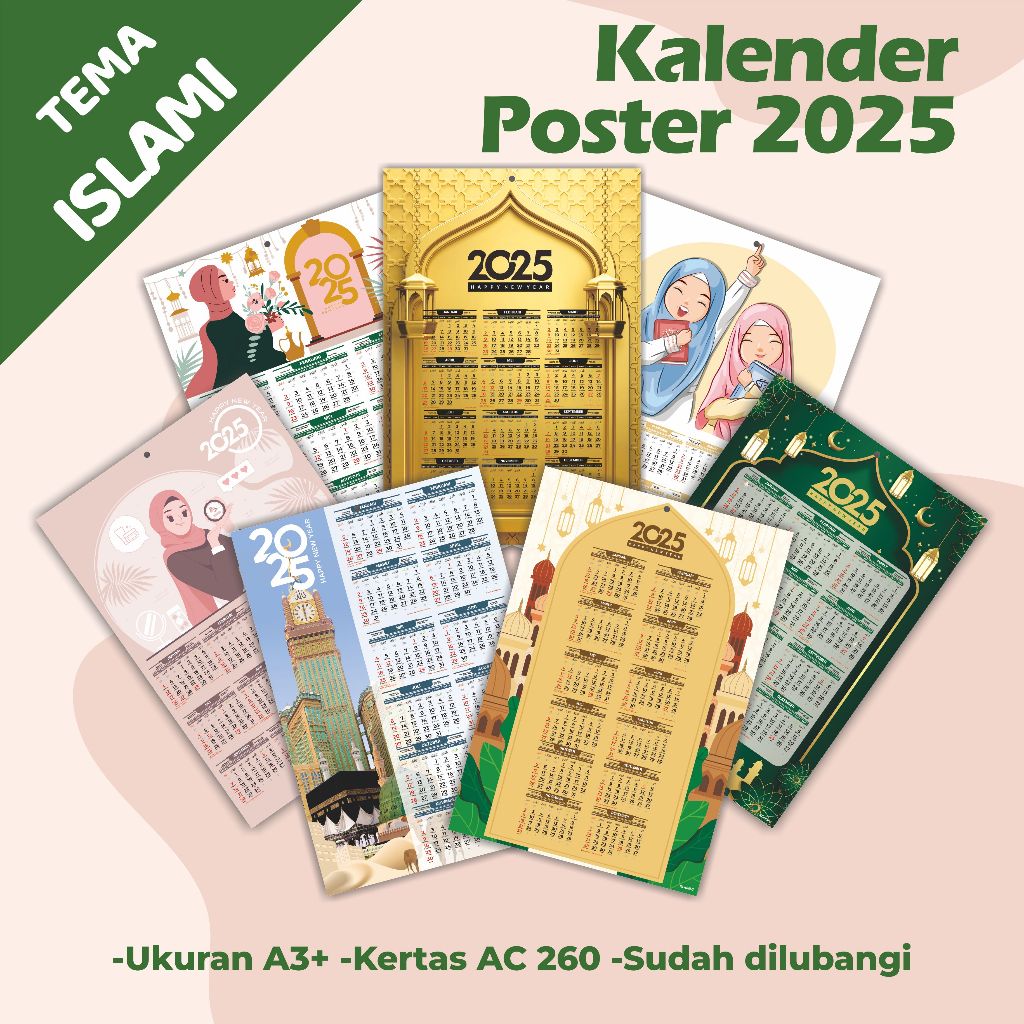

Kalender dinding ISLAMI - Kalender poster 2024