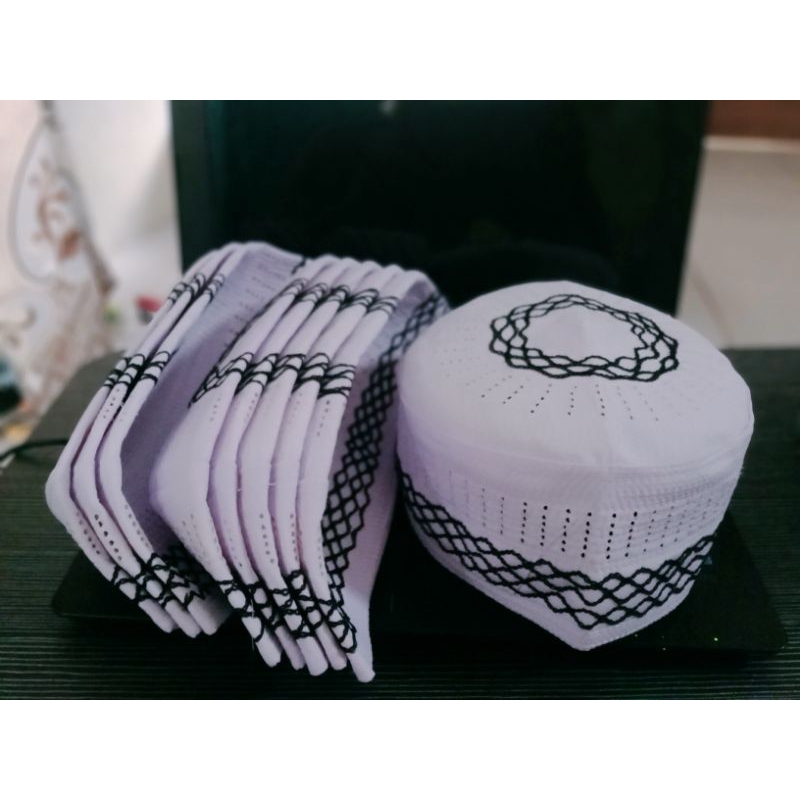 peci Madinah motif peci haji laser terbaru