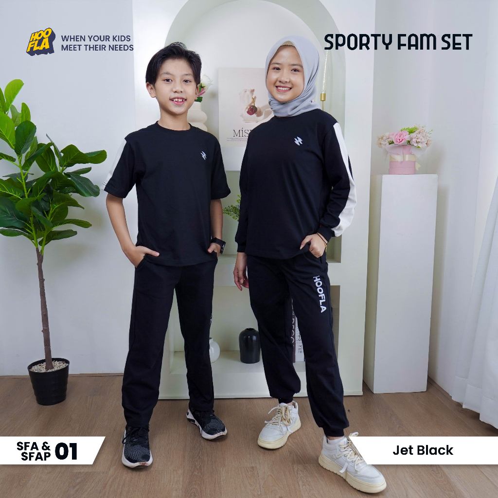 Setelan Olahraga Anak Perempuan dan Laki Laki Baju Senam Lari Untuk Usia 5-12 Tahun One Set Sporty b