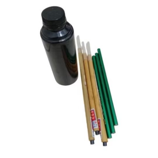 

cat acrylic warna hitam 200ml + kuas lukis 3pcs + pensil 2B 3pcs