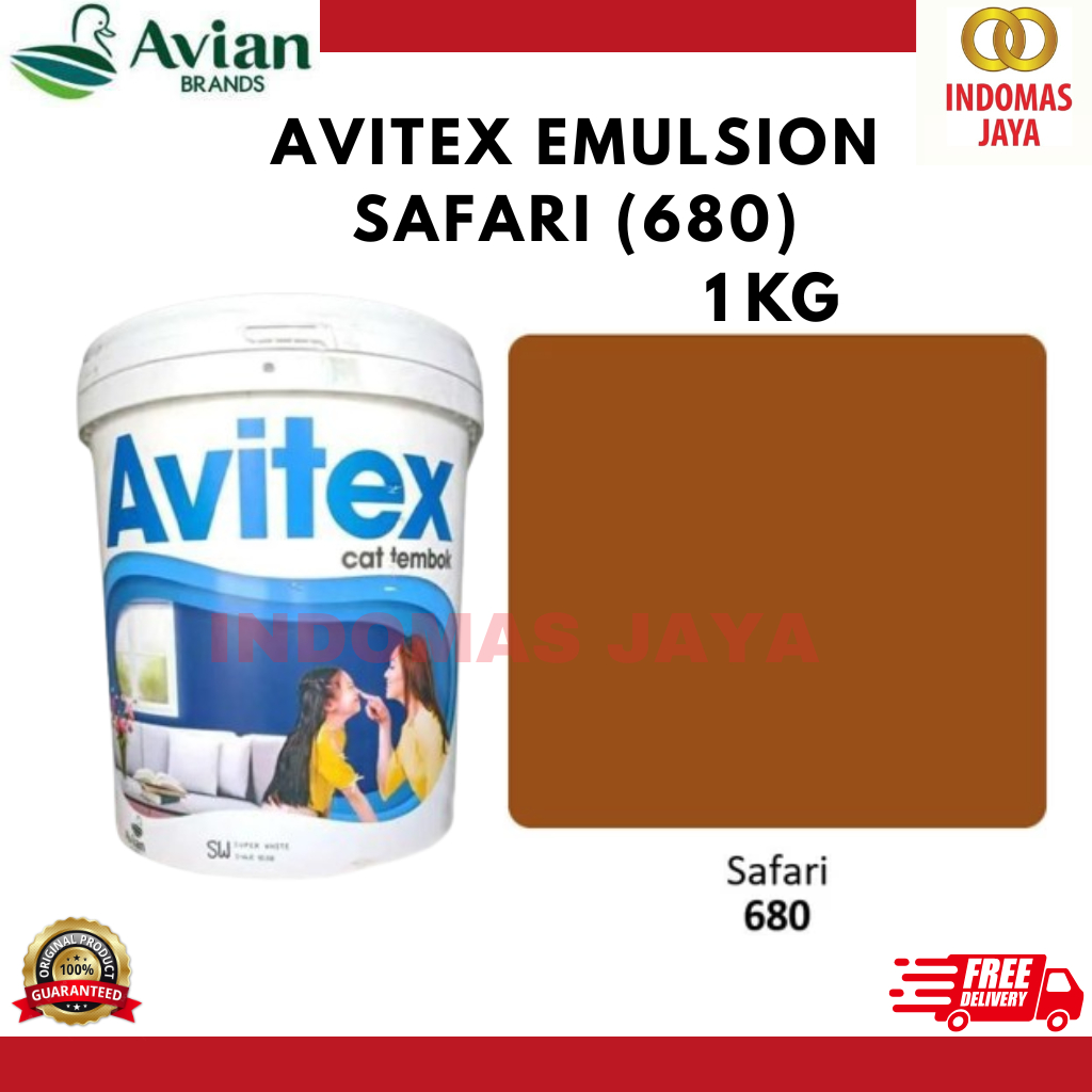 Cat Tembok AVITEX 1KG / CAT AVITEX KILOAN 1 KG SAFARI 680 / AVITEX 1KG SAFARI 680