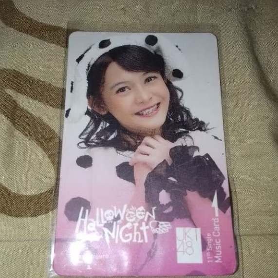music card Halloween night Feni JKT48