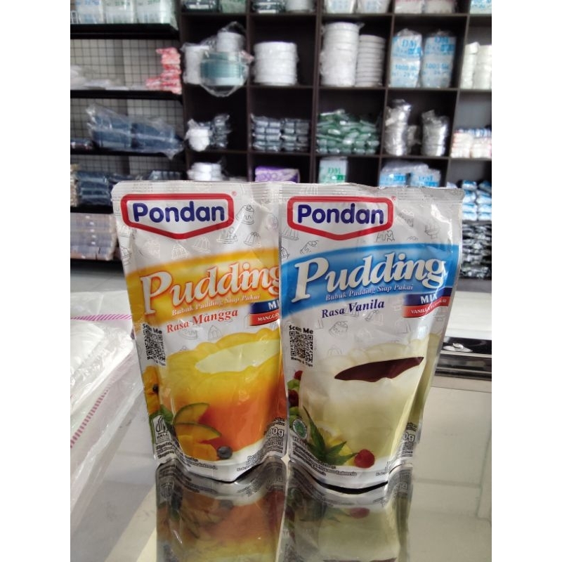 

Pondan Pudding rasa Mangga dan Vanilla 100g
