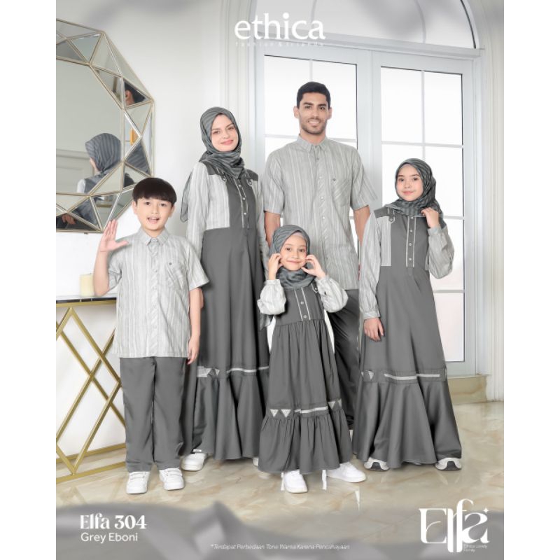 Ethica Sarimbit 2025 Elfa 304 Grey Eboni / Ayumi Grey Eboni / Sarimbit Ethica Terbaru