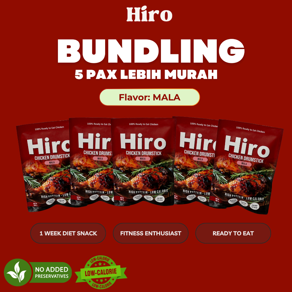 

[Clearance sale] Hiro Paha Bawah Ayam Diet Instan Siap Saji-Daging Sehat Rendah Kalori Tinggi Protein
