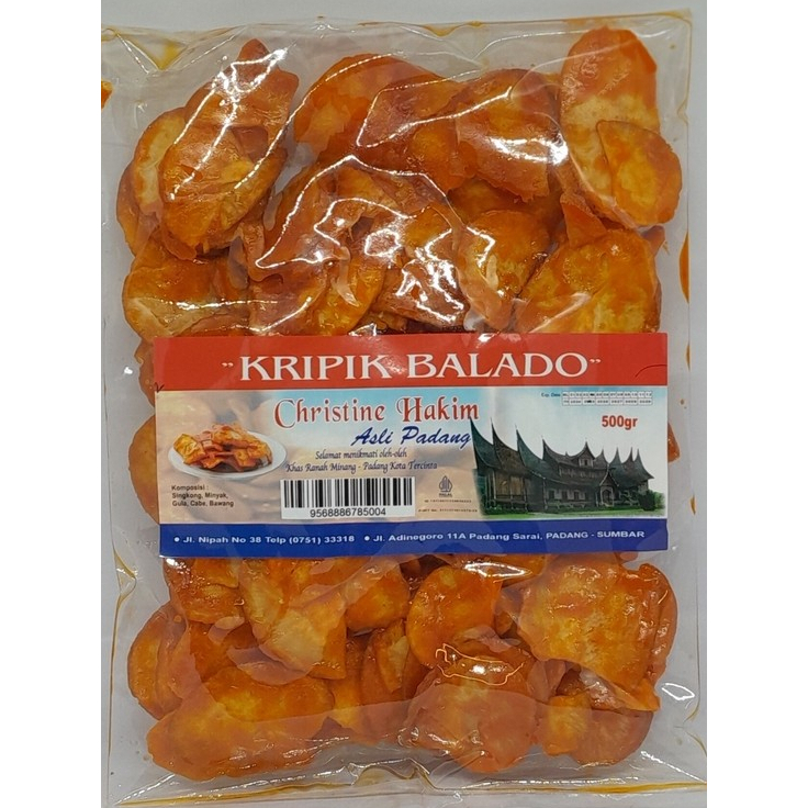 

KERIPIK BALADO CHRISTINE HAKIM PEDAS MANIS VARIAN BULAT UKURAN 500 GR